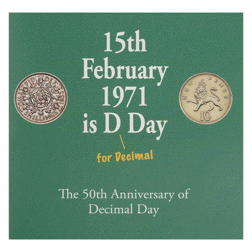 Pre-Owned 2021 UK Decimal Day 50th Anniversary 50p Piedfort Proof Gold Coin