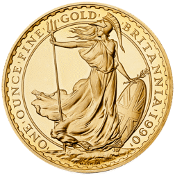 Pre-Owned UK 1990 Britannia Proof Design 1oz Gold Coin