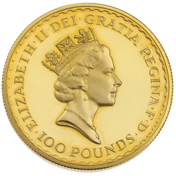 Pre-Owned UK 1990 Britannia Proof Design 1oz Gold Coin