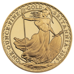 Pre-Owned UK 2006 Britannia Proof Design 1oz Gold Coin