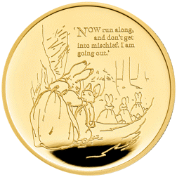 Pre-Owned 2021 UK The Tale of Peter Rabbit 1oz Proof Gold Coin