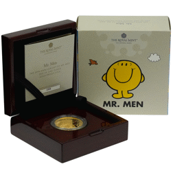 Pre-Owned UK 2021 Mr. Happy - 50th Anniversary of Mr. Men 1oz Proof Gold Coin