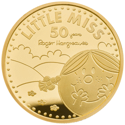 Pre-Owned UK 2021 Little Miss Sunshine - 50th Anniversary of Mr. Men 1oz Proof Gold Coin