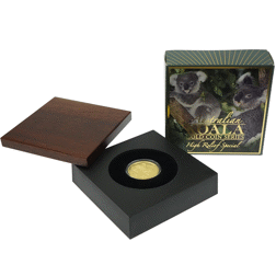 Pre-Owned 2008 Australian Koala 1oz High Relief Proof Gold Coin