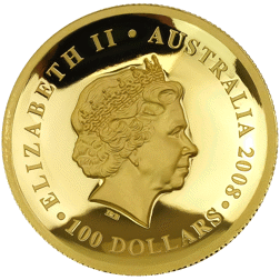 Pre-Owned 2008 Australian Koala 1oz High Relief Proof Gold Coin