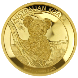 Pre-Owned 2015 Australian Koala 1oz High Relief Proof Gold Coin