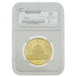 Pre-Owned 1987 Chinese Panda 1oz Gold Coin - NGC Graded MS69 - 3639663-001