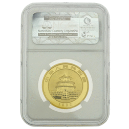 Pre-Owned 1992 Chinese Panda 1oz Gold Coin - NGC Graded MS69 - 3595739-052