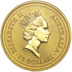 Pre-Owned 1995 Australian Kangaroo 1/10oz Gold Coin