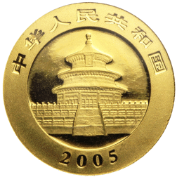 Pre-Owned 2005 Chinese Panda 1/20oz Gold Coin