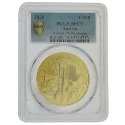Pre-Owned 2020 Austrian Philharmonic 1oz Gold Coin - PCGS Graded MS70 - 812580.70/39730756