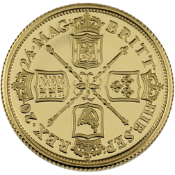 Pre-Owned 2024 St Helena East India Company Half Guinea Proof Gold Coin