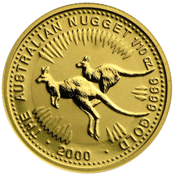 Pre-Owned 2000 Australian Nugget 1/10oz Gold Coin