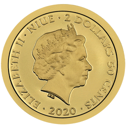 Pre-Owned Niue 2020 'Santa's Gold' $2.5 Proof Gold Coin