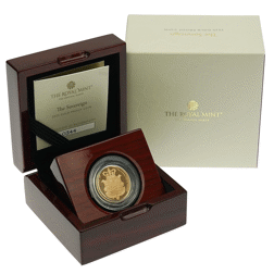 Pre-Owned UK 2025 Shield Design Full Sovereign Proof Gold Coin