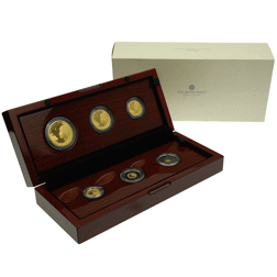 Pre-Owned 2024 UK Britannia Proof Gold 6-Coin Set