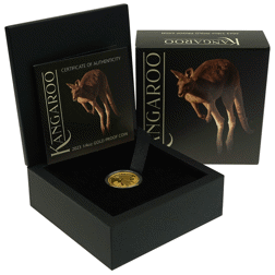 Pre-Owned 2023 Australian Kangaroo 1/4oz Proof Gold Coin