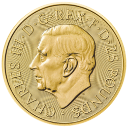 Pre-Owned 2024 UK Tudor Beasts Tudor Dragon 1/4oz Gold Coin