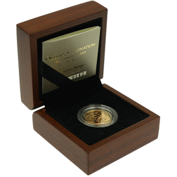 Pre-Owned 2013 UK 60th Coronation Anniversary 'Struck on the Day' Full Sovereign Gold Coin - Missing