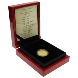 Pre-Owned 2018 St Helena East India Company Guinea Proof Gold Coin