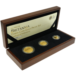 Pre-Owned 2012 UK Britannia Proof Gold 3-Coin Set