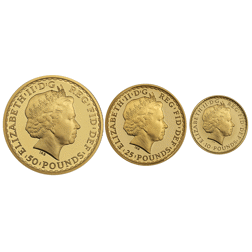Pre-Owned 2012 UK Britannia Proof Gold 3-Coin Set