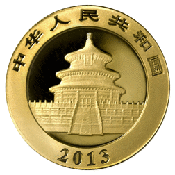 Pre-Owned 2013 Chinese Panda 1oz Gold Coin
