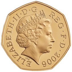 Pre-Owned 2006 UK Victoria Cross ‘The Award’ 50p Proof Gold Coin
