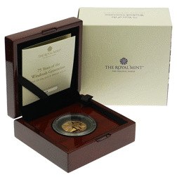 Pre-Owned 2023 UK Windrush Generation 50p Proof Gold Coin
