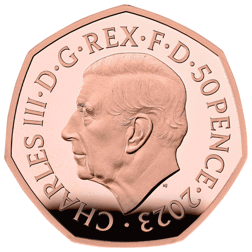 Pre-Owned 2023 UK Windrush Generation 50p Proof Gold Coin