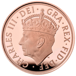 Pre-Owned 2023 UK Coronation Full Sovereign Piedfort Proof Gold Coin