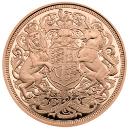 Pre-Owned 2022 UK Memorial Full Sovereign Piedfort Proof Gold Coin