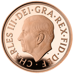 Pre-Owned 2022 UK Memorial Full Sovereign Piedfort Proof Gold Coin