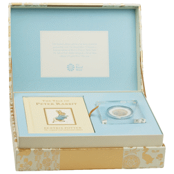 Pre-Owned 2017 UK Beatrix Potter 'Peter Rabbit' 50p Proof Gold Coin and Book Gift Set