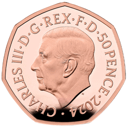 Pre-Owned 2024 UK Team GB and Paralympics 50p Proof Gold Coin