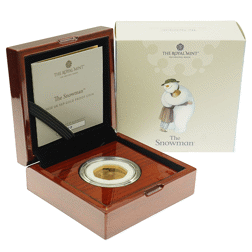 Pre-Owned 2020 UK 'The Snowman' Proof Gold 50p Coin