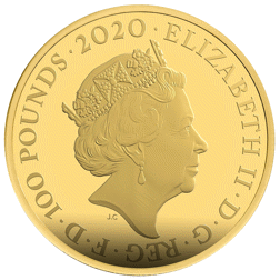 Pre-Owned 2020 The Royal Mint James Bond 007 Pay Attention 1oz Proof Gold Coin