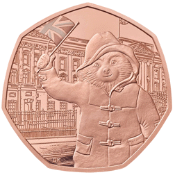 Pre-Owned 2018 UK Paddington at the Palace 50p Proof Gold Coin and Book Gift Set