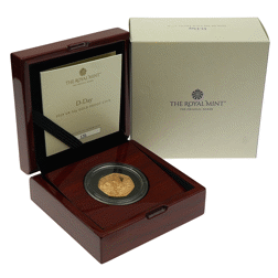 Pre-Owned 2024 UK D-Day 50p Proof Gold Coin