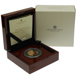 Pre-Owned 2023 UK Coronation of King Charles III 50p Proof Gold Coin