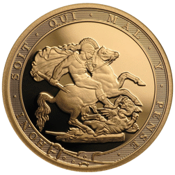Pre-Owned 2017 UK Full Sovereign Piedfort Proof Design Gold Coin