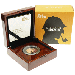 Pre-Owned 2019 UK Sherlock Holmes 50p Proof Gold Coin