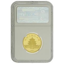 Pre-Owned 1987 Chinese Panda 1/2oz Gold Coin - NGC Graded MS69 - 3547358-087