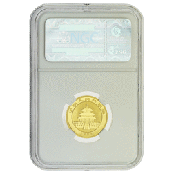 Pre-Owned 1992 Chinese Panda 'Small Date' 1/4oz Gold Coin - NGC Graded MS69 - 3555438-001