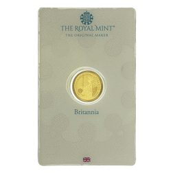 Pre-Owned UK Queen Elizabeth II Britannia 1/10oz Gold Coin - Carded - Mixed Dates