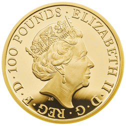 Pre-Owned 2020 UK Lunar Rat 1oz Proof Gold Coin