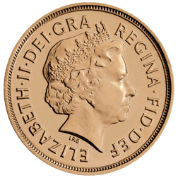 Pre-Owned 2012 UK Diamond Jubilee 'Struck on the Day' Full Sovereign Gold Coin - Damaged Outer Box