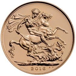 Pre-Owned 2016 UK Queen Elizabeth II 90th Birthday 'Struck on the Day' Boxed Full Sovereign Gold Coi