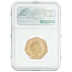 Pre-Owned 2019 UK Boy Scouts 50p Piedfort Proof Gold Coin - NGC Graded PF70 - 6135508-018