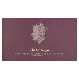 Pre-Owned Milestones of His Majesty King Charles III's Life Sovereign Gold 3-Coin Set